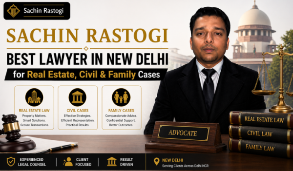 Sachin Rastogi – Best Lawyer in New Delhi for Real Estate, Civil & Family Cases